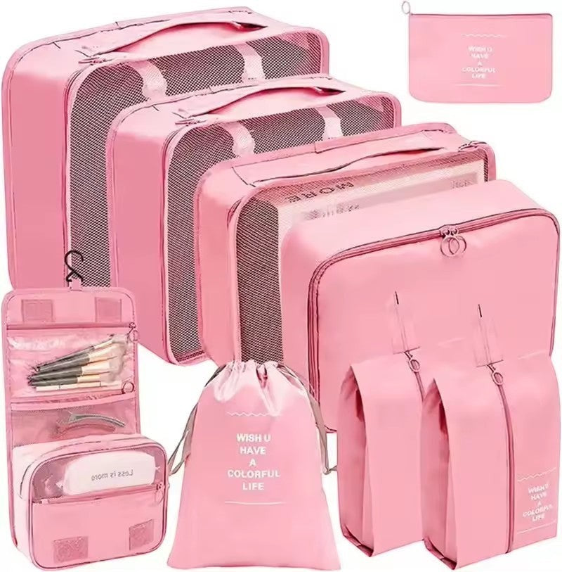 Kit Organizador de Viagem 9 Peças - Chic Travel