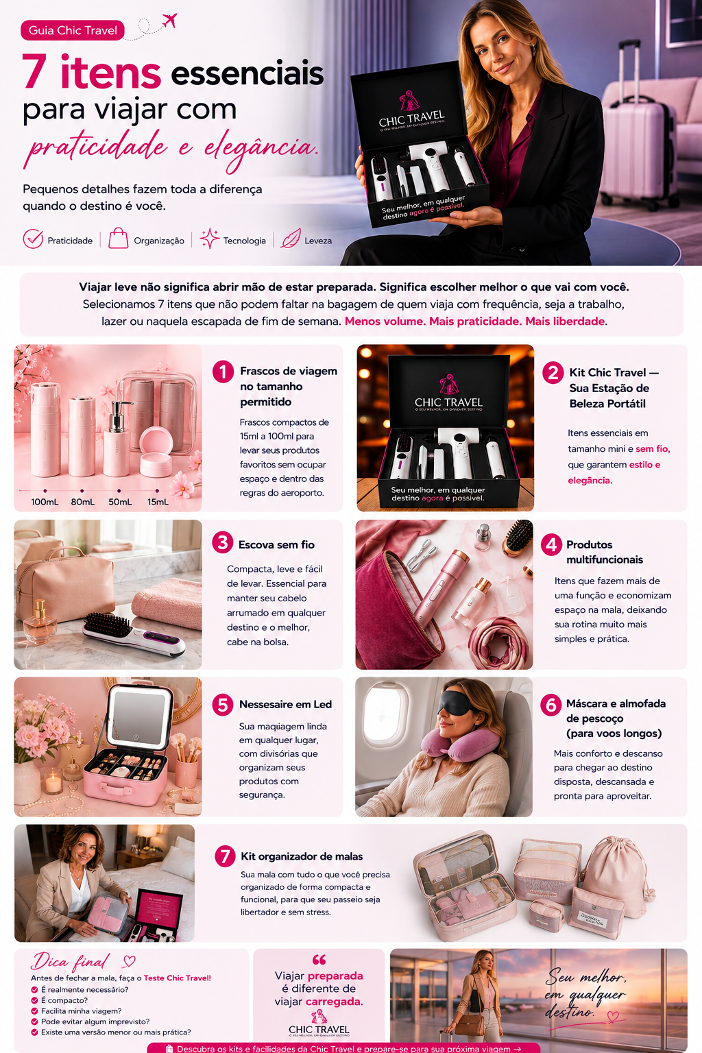 CHIC TRAVEL e seus ESSENCIAIS para viajar