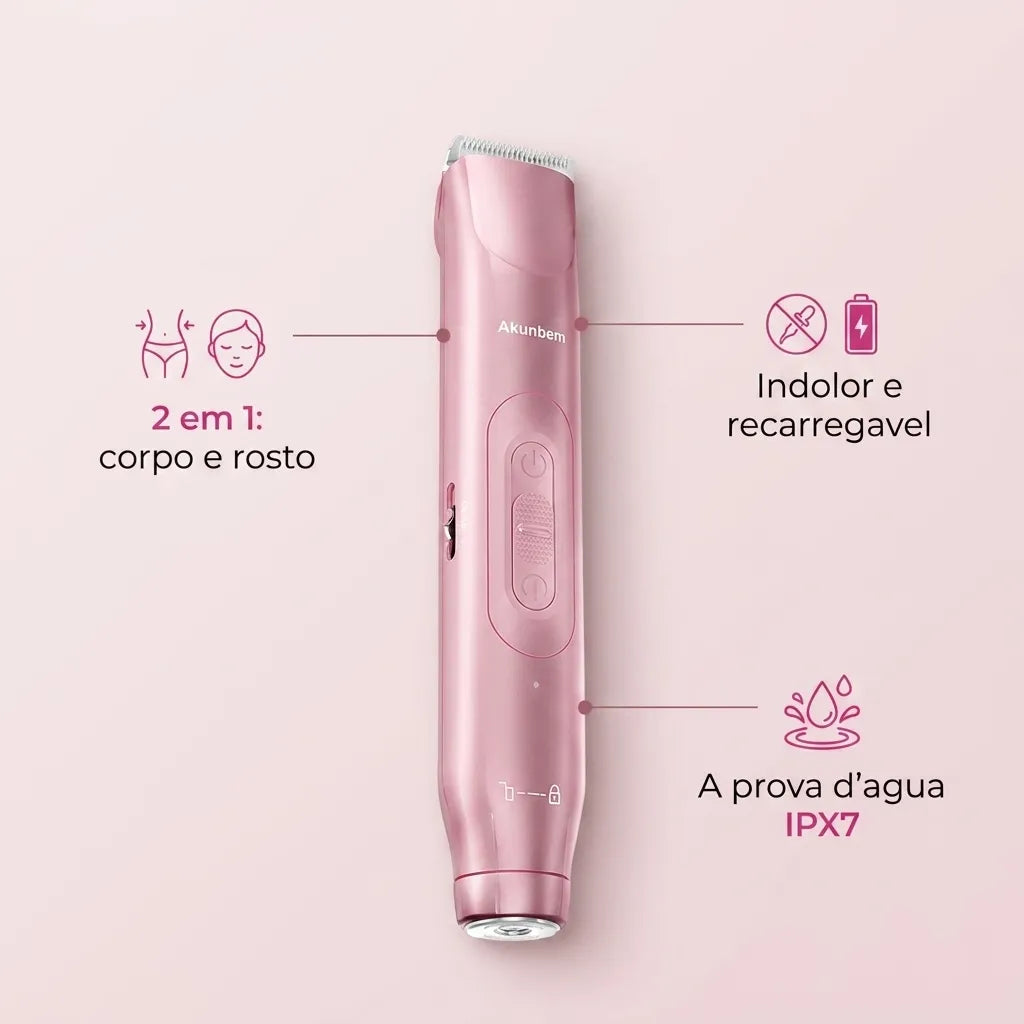 Depilador Feminino Sem Fio 2 em 1 - Chic Travel