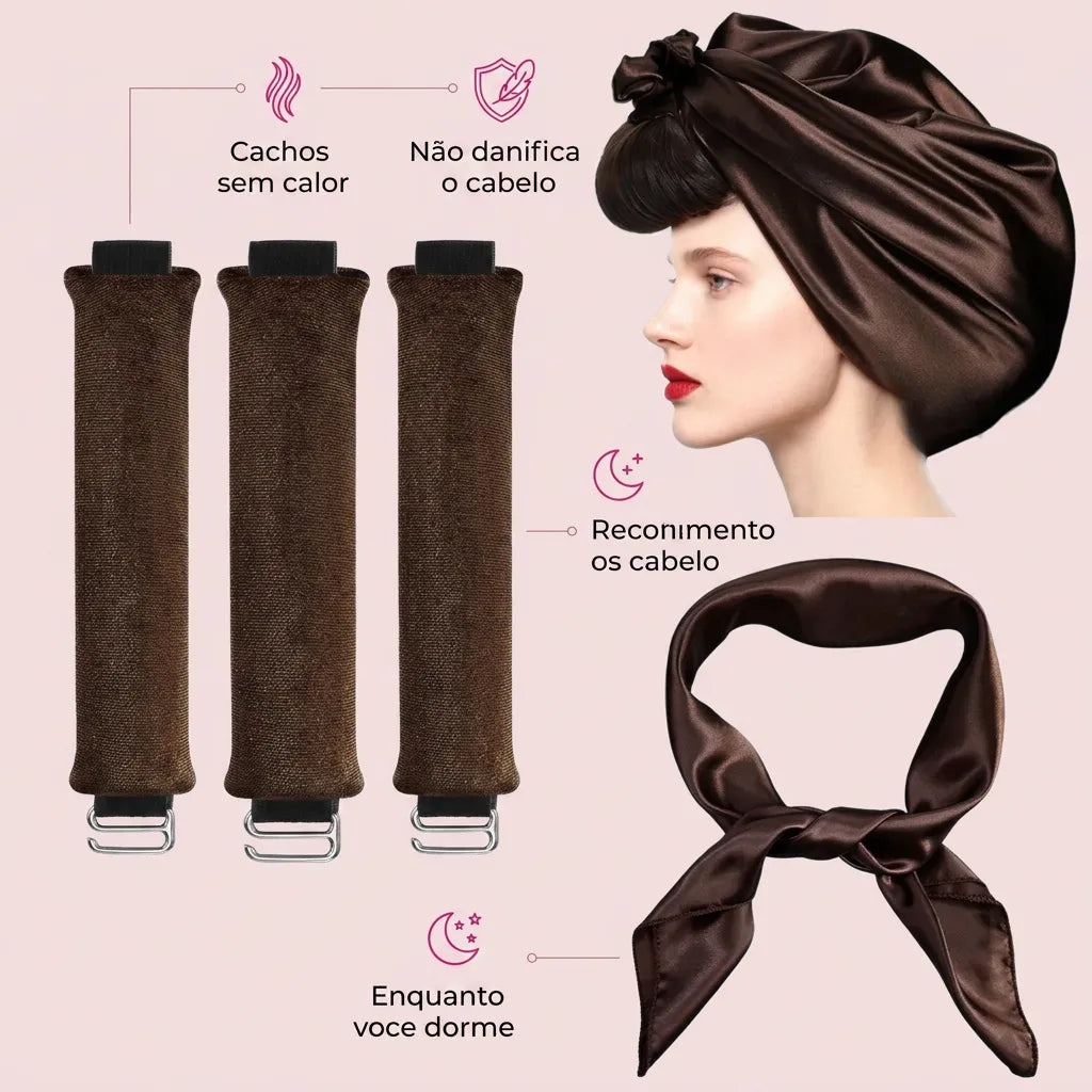 Kit Cachos Sem Calor 4 em 1 - Chic Travel