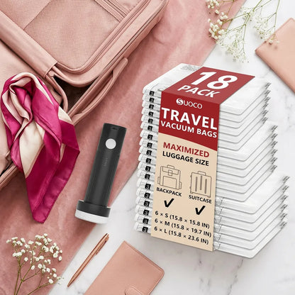 Kit Sacos a Vácuo com Bomba - Chic Travel