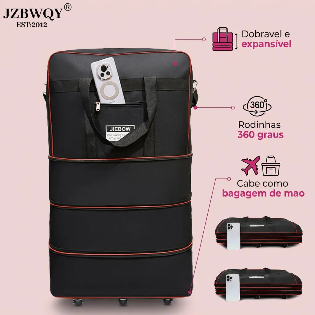 Mala Dobrável Expansível com Rodinhas - Chic Travel
