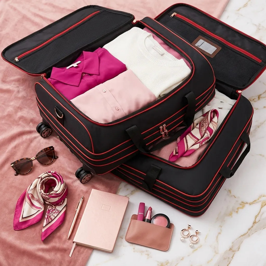 Mala Dobrável Expansível com Rodinhas - Chic Travel