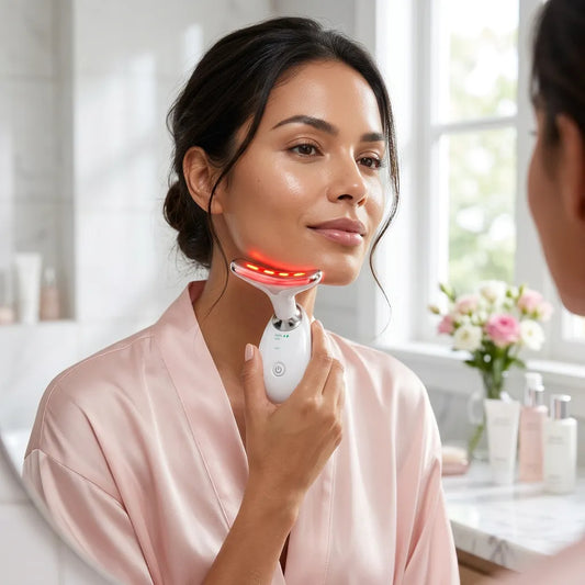 Massageador Facial Sem Fio LED 7 Cores - Chic Travel