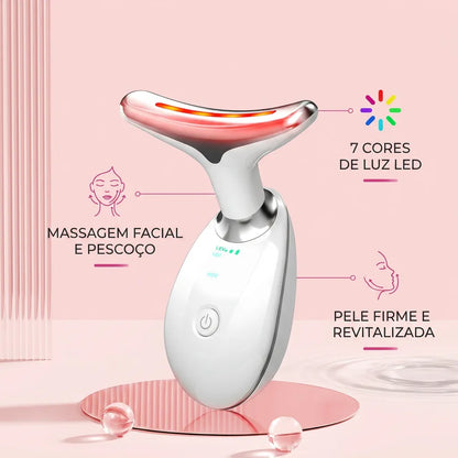 Massageador Facial Sem Fio LED 7 Cores - Chic Travel