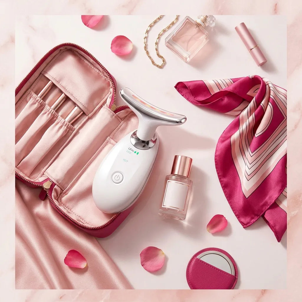 Massageador Facial Sem Fio LED 7 Cores - Chic Travel