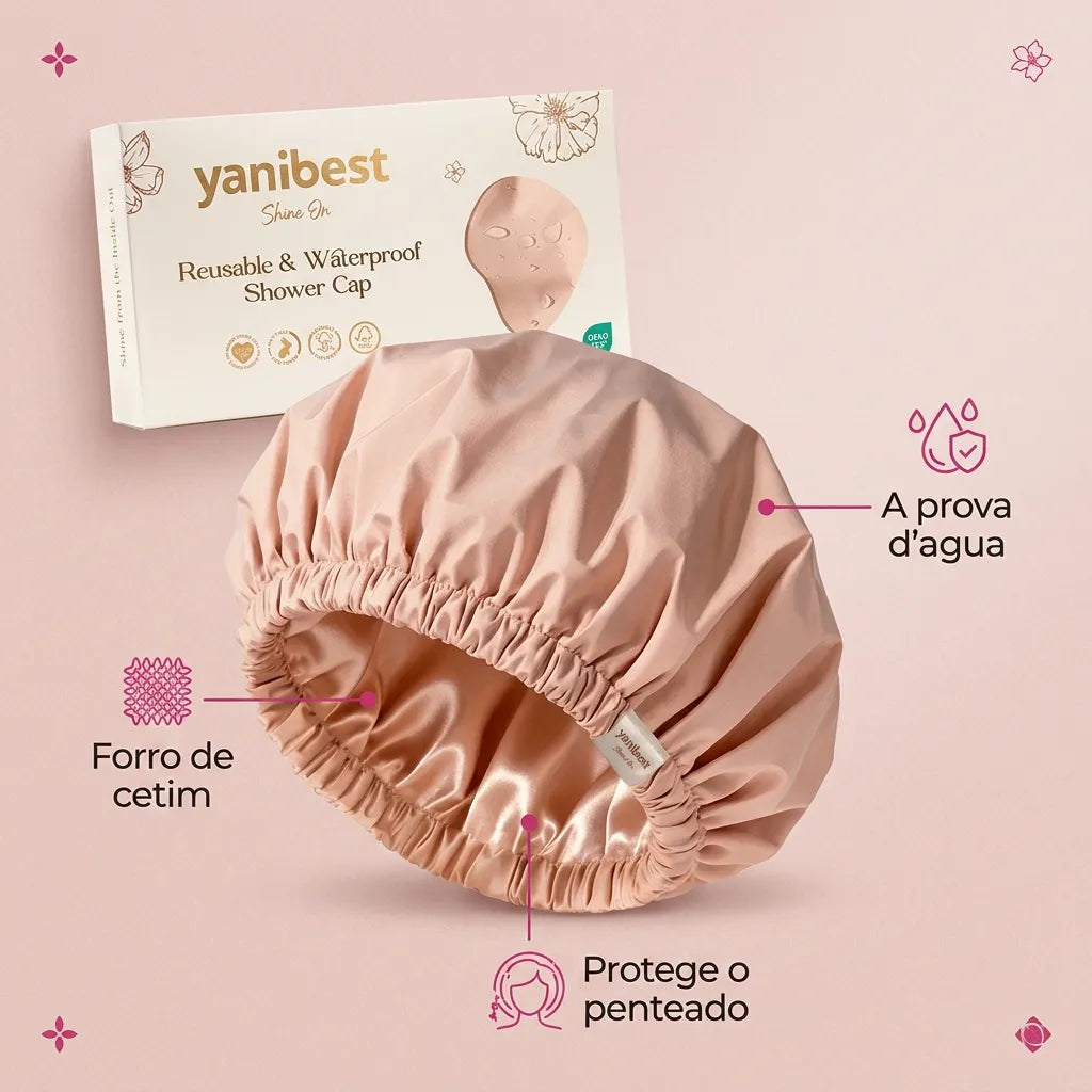 Touca de Cetim à Prova d'Água - Chic Travel