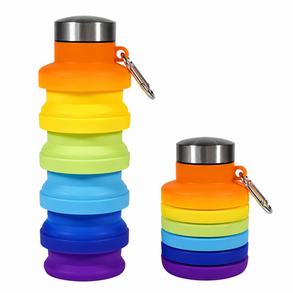 Garrafa Retrátil de Silicone para Viagem - Chic Travel