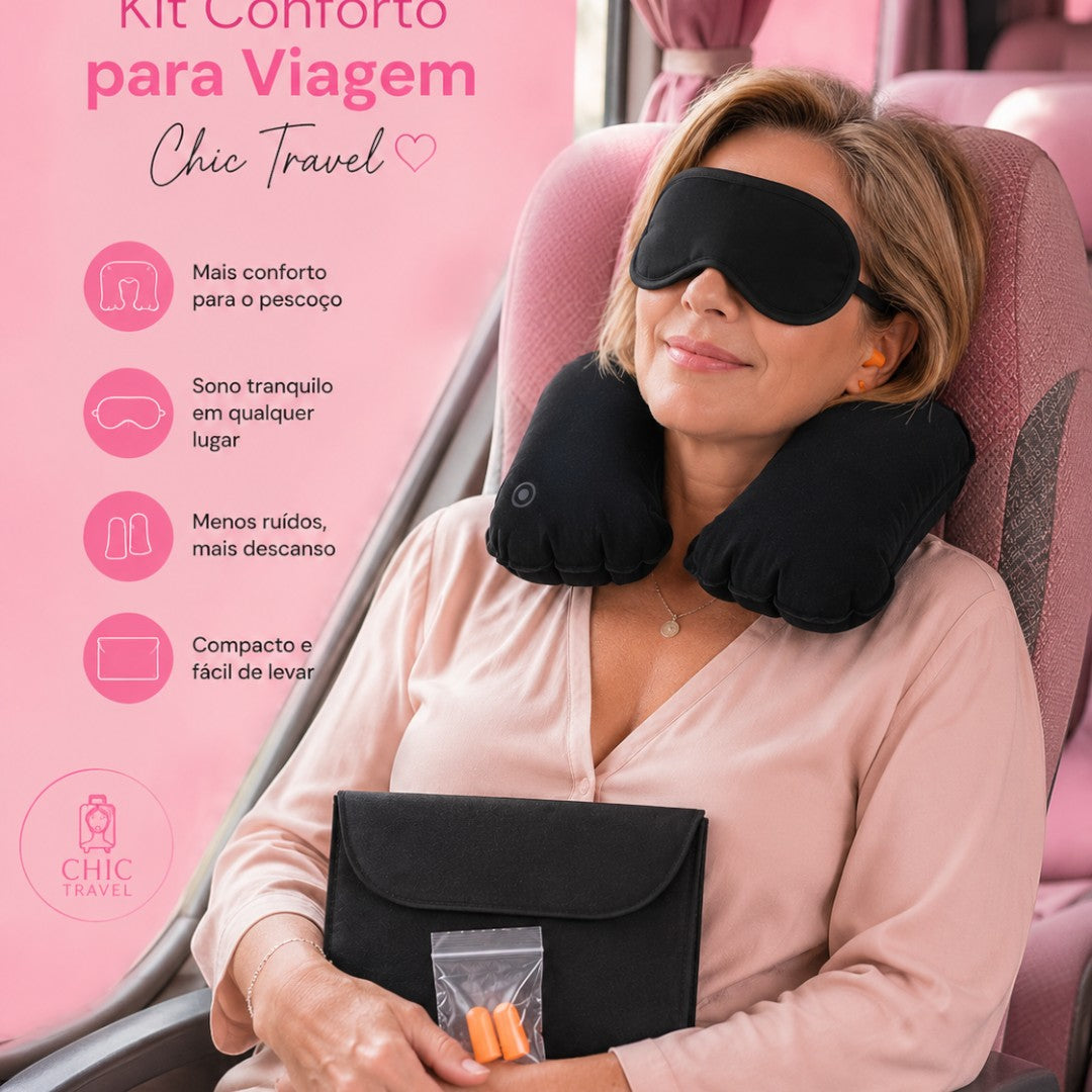 Kit Conforto de Bordo - Chic Travel