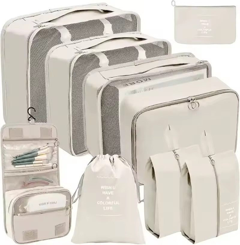 Kit Organizador de Viagem 9 Peças - Chic Travel