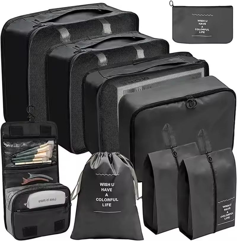 Kit Organizador de Viagem 9 Peças - Chic Travel