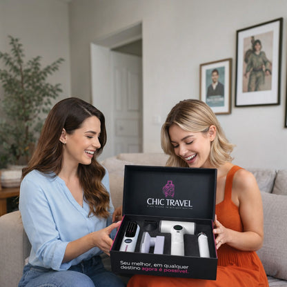 KIT Secador + Escova + Ferro de Passar - Chic Travel